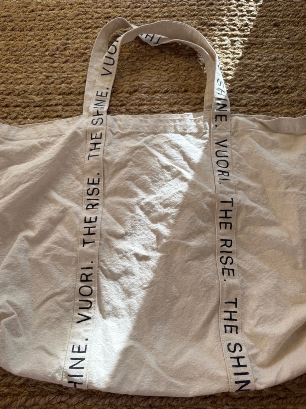 Vuori Canvas The Rise The Shine Tote Bag One Size